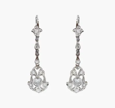 Schuler Auktionen AG - Art Déco Diamant-Ohrhänger