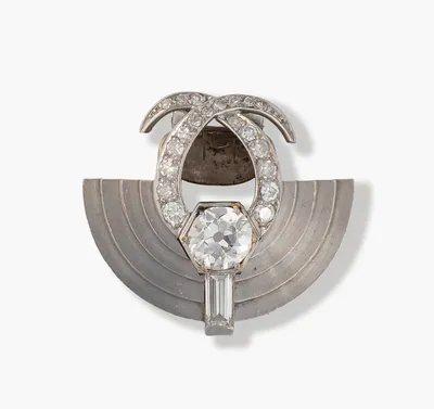 Schuler Auktionen AG - Art Déco Diamant-Dressclip