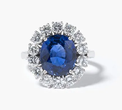 Schuler Auktionen AG - Saphir-Diamant-Ring