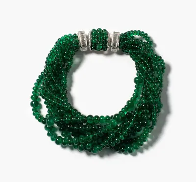 Schuler Auktionen AG - Feines Smaragd-Diamant-Bracelet