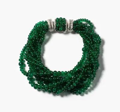 Schuler Auktionen AG - Feines Smaragd-Diamant-Bracelet