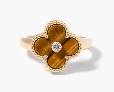 Schuler Auktionen AG - Van Cleef & Arpels Tigerauge-Diamant-Ring