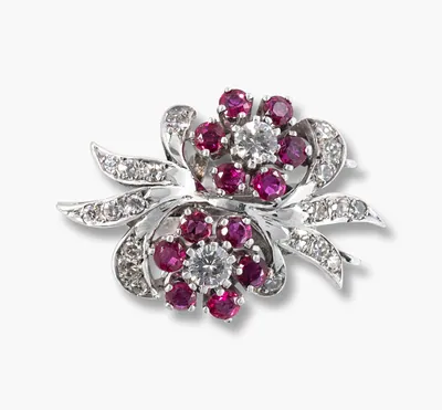 Schuler Auktionen AG - Rubin-Diamant-Pin