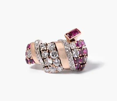 Schuler Auktionen AG - Rubin-Diamant-Ring
