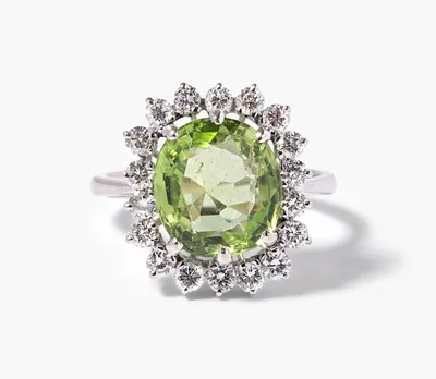Schuler Auktionen AG - Peridot-Diamant-Ring